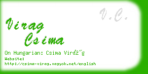 virag csima business card